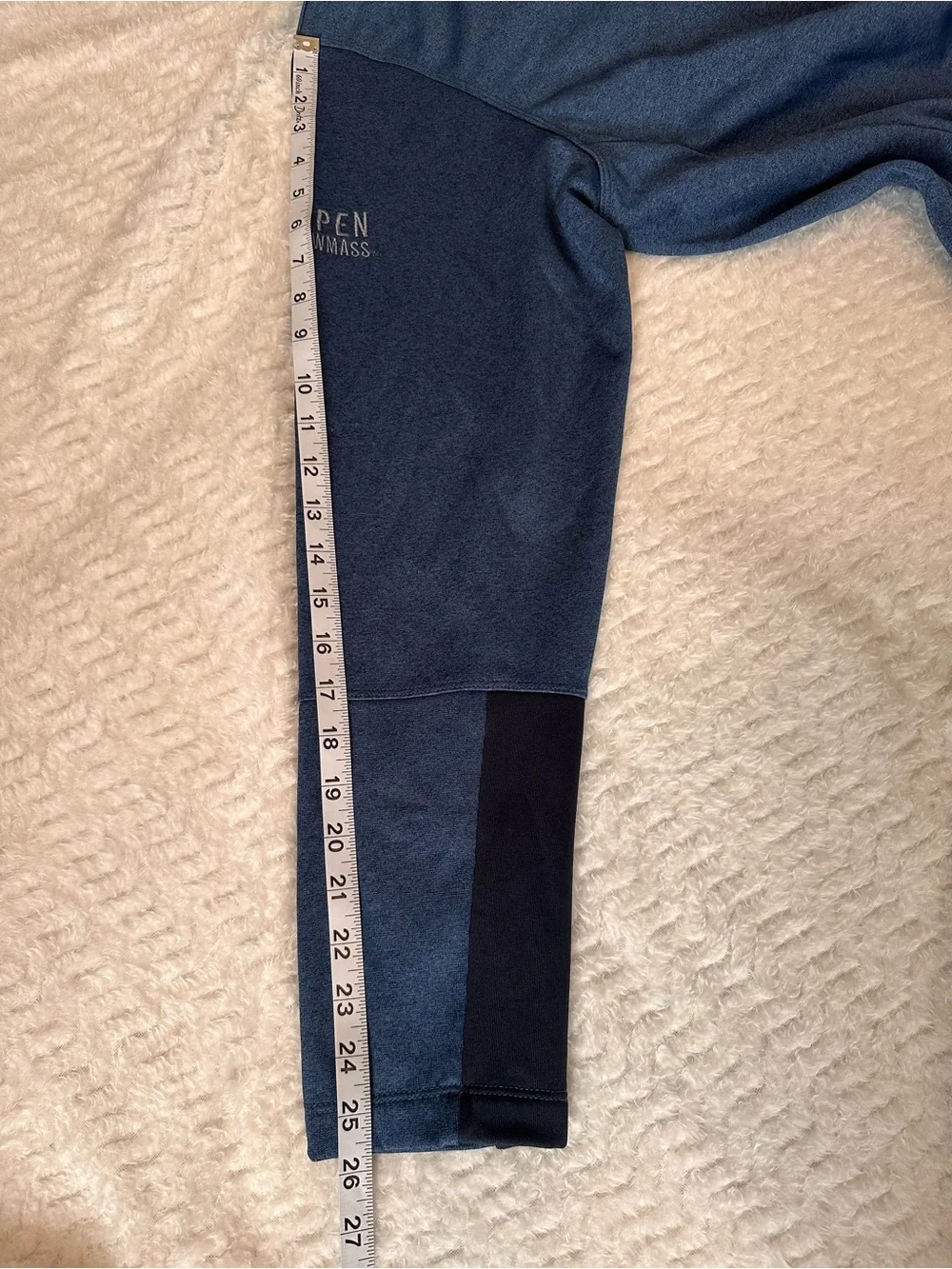 The North Face Aspen Snowmass Men's XL Quarter Zip Fleece Pullover Jacket Blue